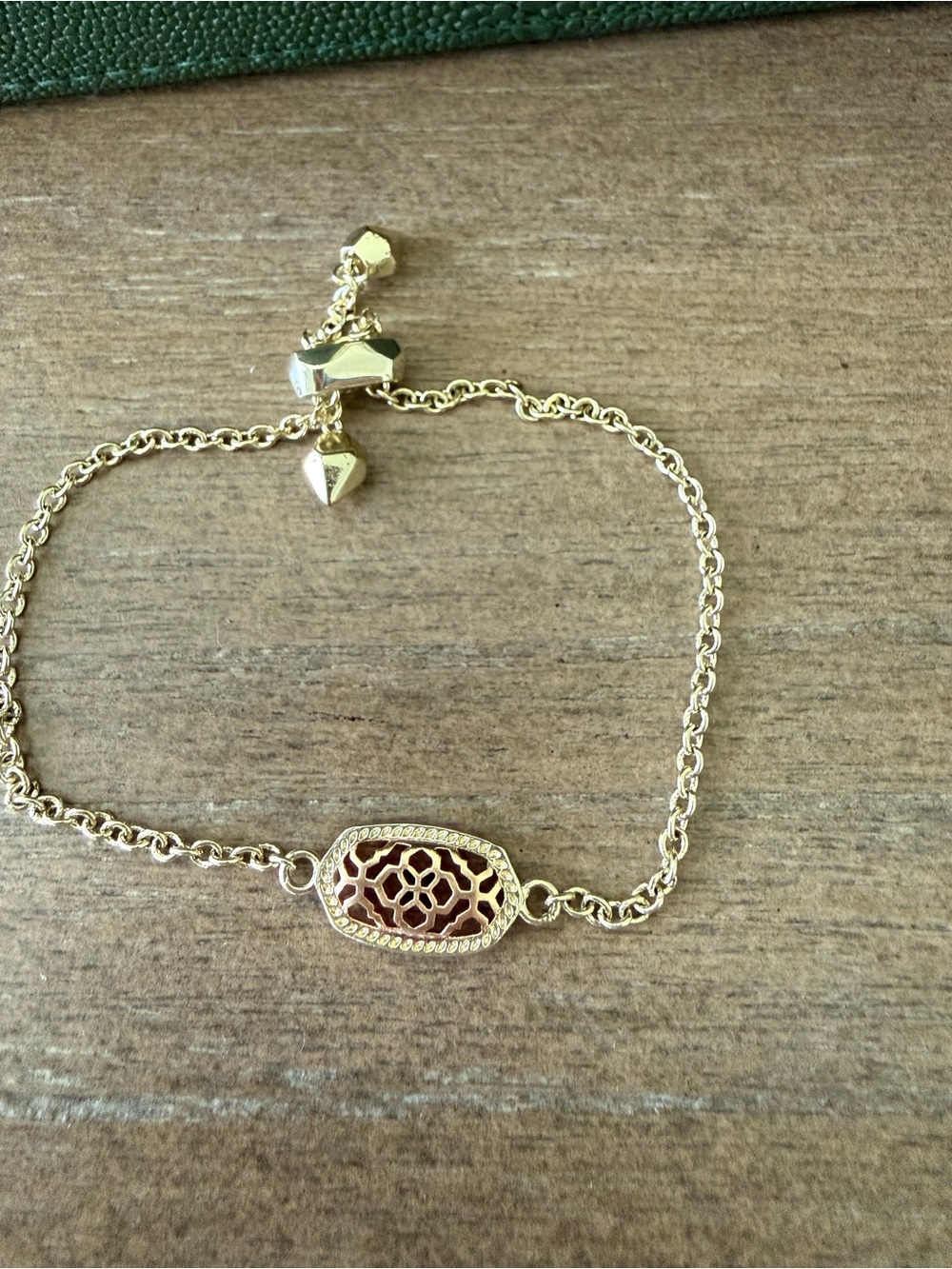 Kendra Scott Gold Filigree Pattern Women's Chain Bracelet - Gold